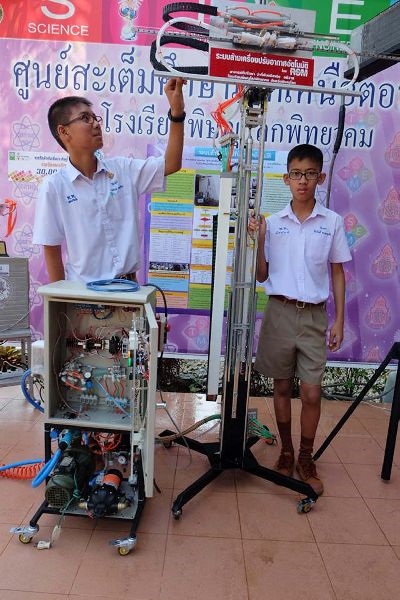 นักเรียน ม.2 ประดิษฐ์ หุ่นยนต์ล้างเครื่องปรับอากาศแบบอัตโนมัติ เน้นประหยัดเวลา ประหยัดเงิน