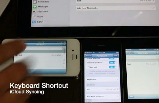 How to Sync Keyboard Shortcuts with iCloud in iOS 6