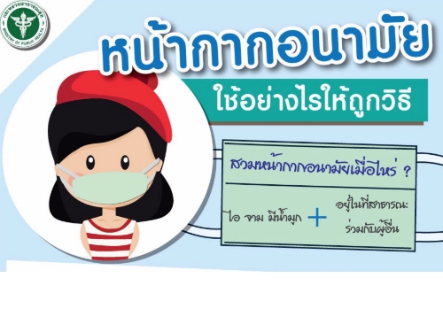 หน้ากากอนามัย ใช้อย่างไรให้ถูกวิธี