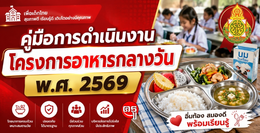 คู่มือการดำเนินงานโครงการอาหารกลางวัน พ.ศ. 2569