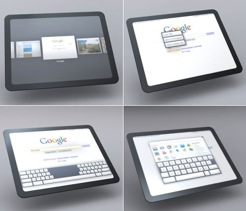 เผยโฉมอินเตอร์เฟซของ Google Pad