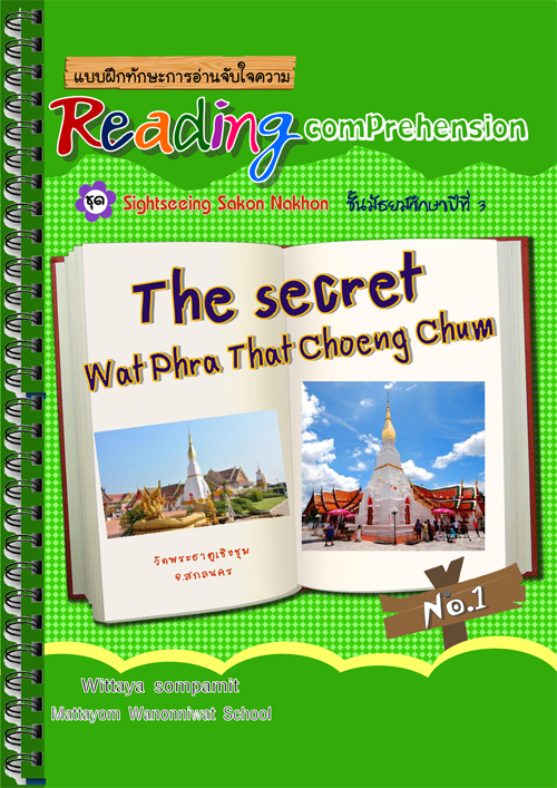 แบบฝึกทักษะการอ่านจับใจความ Reading Comprehension ผลงานครูวิทยา สมพมิตร