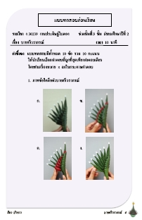 ชุดฝึกทักษะปฏิบัติ เรื่อง สืบสานงานบายศรี ผลงานครูสิตา บัวขาว