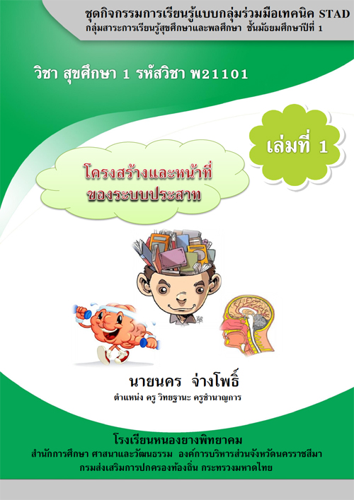 ชุดกิจกรรมการเรียนรู้ เล่มที่ 1 เรื่อง โครงสร้างและหน้าที่ของระบบประสาท ผลงานครูนคร จ่างโพธิ์