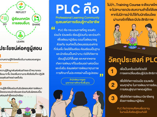 แผ่นพับประชาสัมพันธ์ระบบลงทะเบียนและติดตามประเมินผลครูผู้เข้ารับการพัฒนา