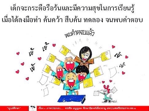 ตูนส์ศึกษา : เด็กจะกระตือรือร้นและมีความสุขในการเรียนเมื่อใด......ภาพนี้มีคำตอบ