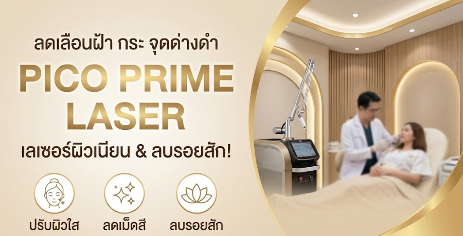 Pico Prime เลเซอร์ลดเลือนฝ้า กระ จุดด่างดำ พร้อมลบรอยสัก Pico Prime เลเซอร์ลดเลือนฝ้า กระ จุดด่างดำ พร้อมลบรอยสัก