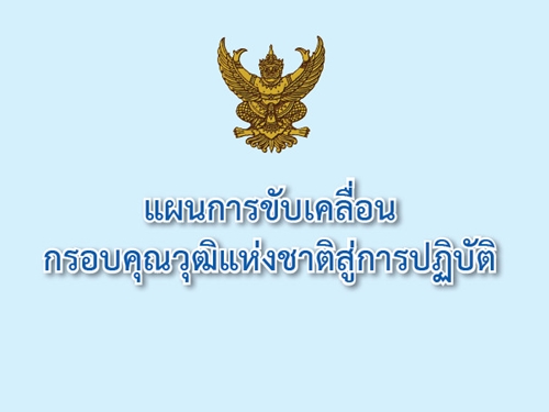 แผนการขับเคลื่อนกรอบคุณวุฒิแห่งชาติสู่การปฏิบัติ