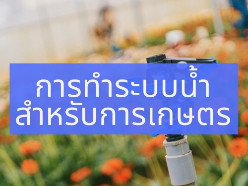 การทำระบบน้ำสำหรับการเกษตร และวิธีการติดตั้งที่ดี